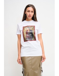 Katoenen T-shirt met Maryley-print