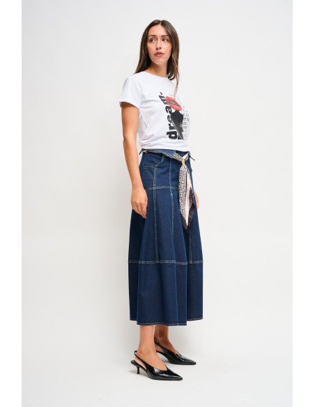 Denimrok met ceintuur Maryley