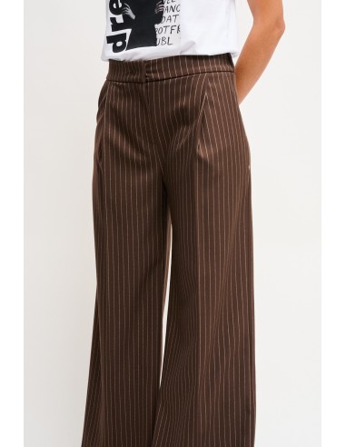 Maryley krijtstreep Palazzo-broek
