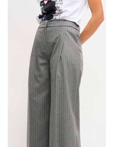 Maryley krijtstreep Palazzo-broek