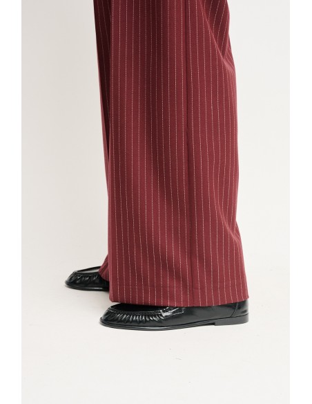 Maryley krijtstreep Palazzo-broek