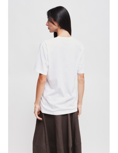 Katoenen T-shirt met berenprint Maryley