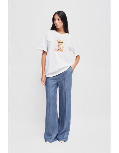 Katoenen T-shirt met berenprint Maryley