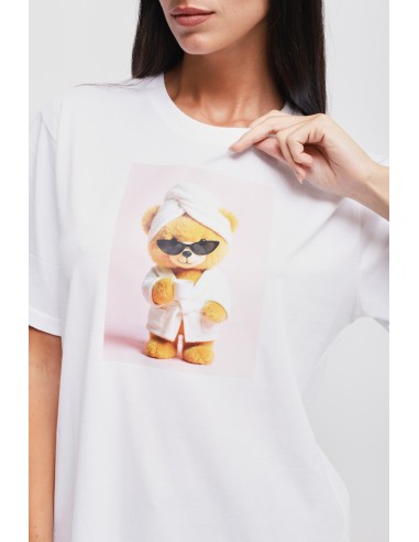 Katoenen T-shirt met berenprint Maryley