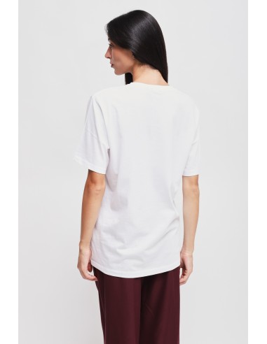 Casual-chic T-shirt van katoen met Maryley-print