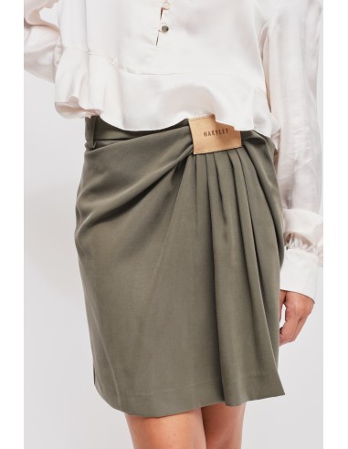 Minirok van viscose met Maryley-logo
