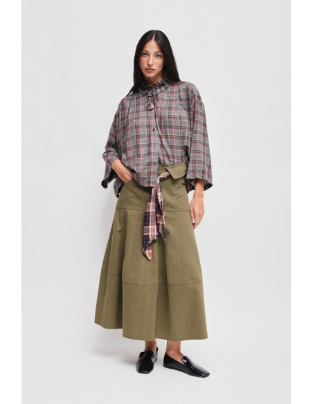Katoenen rok met ceintuur Maryley
