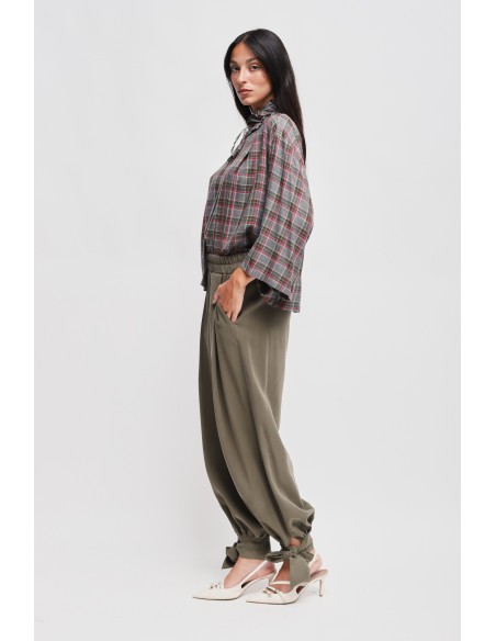 Viscose broek met strik onderaan Maryley