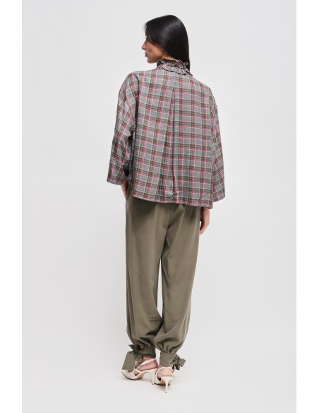 Viscose broek met strik onderaan Maryley