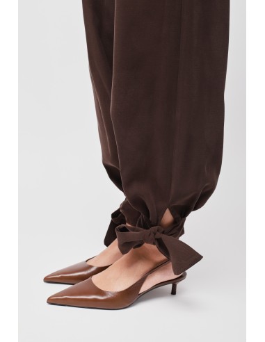 Viscose broek met strik onderaan Maryley