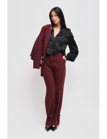 Maryley-broek met riempje aan de onderkant