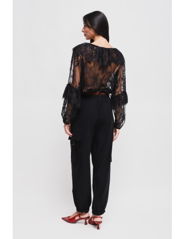 Cargo viscosebroek met riem Maryley