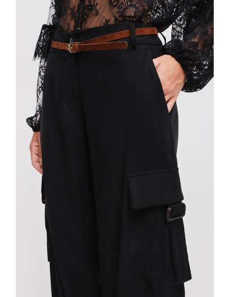 Cargo viscosebroek met riem Maryley
