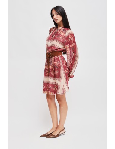 Korte jurk met patroon van viscose Maryley
