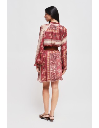Korte jurk met patroon van viscose Maryley