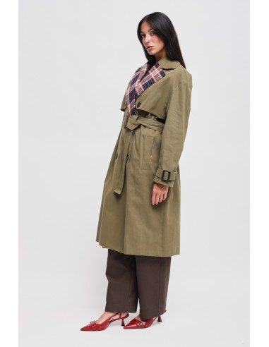 Maryley-katoenen trenchcoat