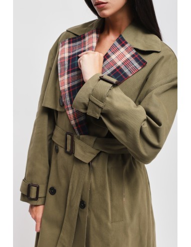 Maryley-katoenen trenchcoat