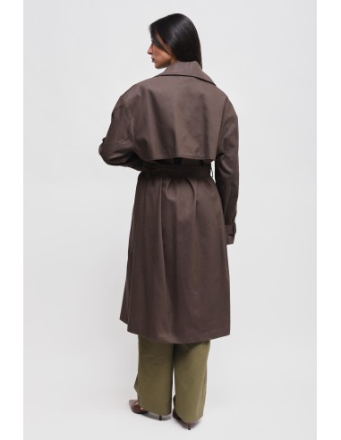 Maryley-katoenen trenchcoat