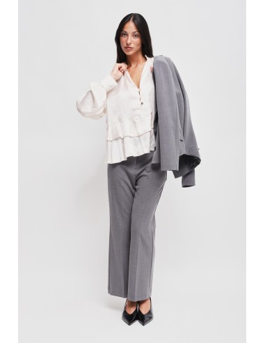 Maryley-blouse van viscose met ruches