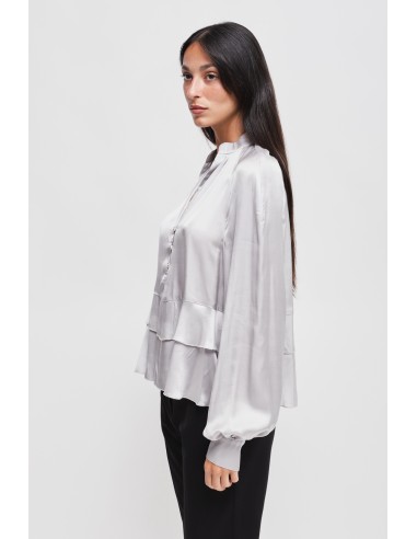Maryley-blouse van viscose met ruches