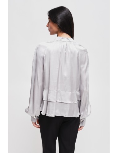 Maryley-blouse van viscose met ruches