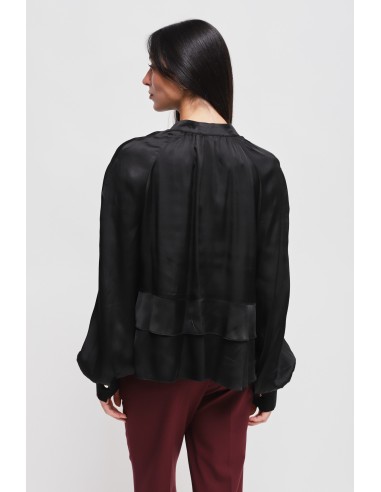 Maryley-blouse van viscose met ruches
