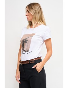 Katoenen T-shirt met Maryley-print 2