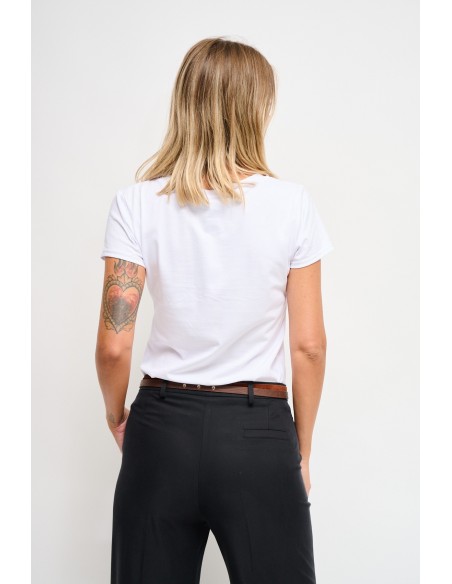 Katoenen T-shirt met Maryley-print