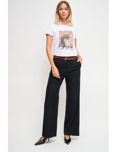 Katoenen T-shirt met Maryley-print