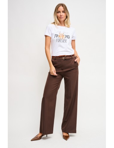 Palazzo-broek met dubbele tailleband Maryley