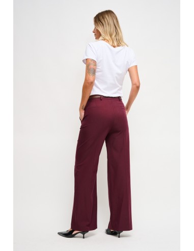 Palazzo-broek met dubbele tailleband Maryley