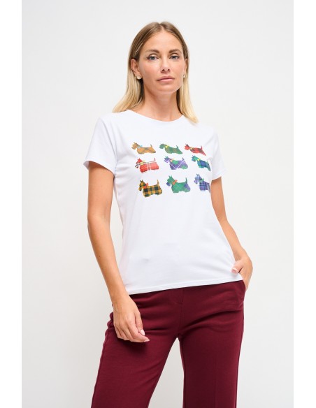 Casual katoenen T-shirt met Maryley-print