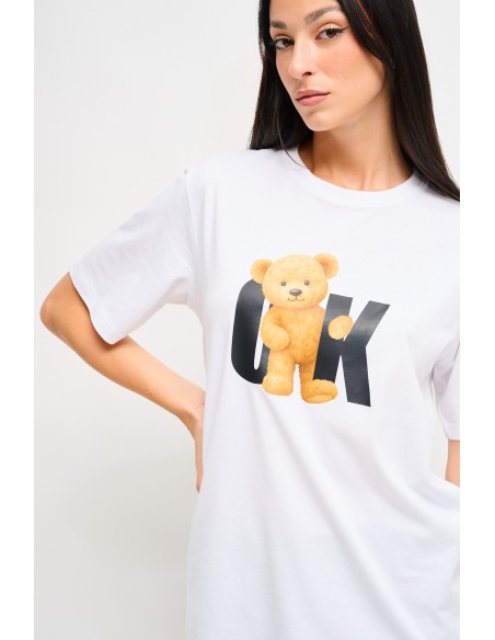 Casual-chic T-shirt met print van Maryley