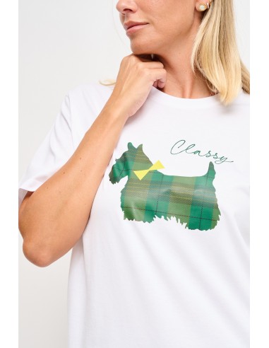 Katoenen T-shirt met Maryley-print