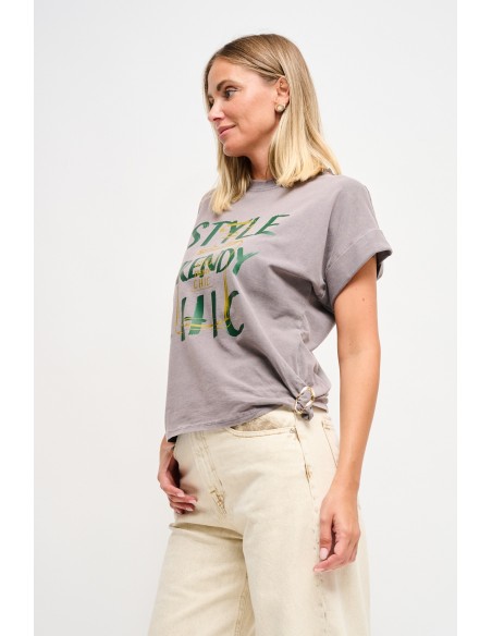 Casual-chic T-shirt met print van Maryley