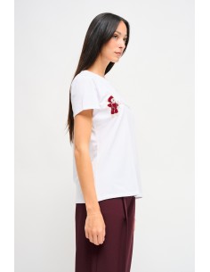 T-shirt met borduursel en beertje van Maryley 2
