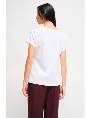 T-shirt met borduursel en beertje van Maryley