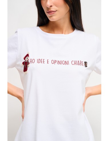 T-shirt met borduursel en beertje van Maryley