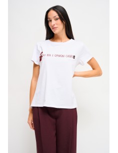 T-shirt met borduursel en beertje van Maryley