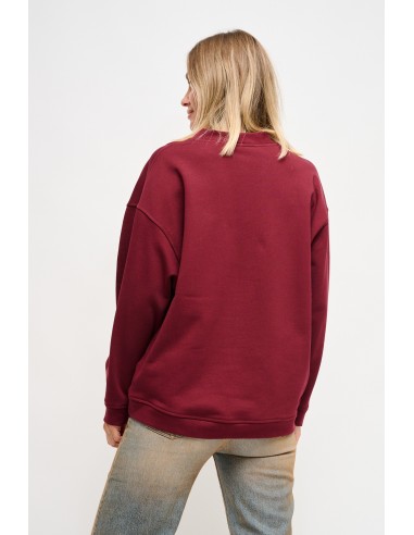 Katoenen sweater met sieradenbroches Maryley