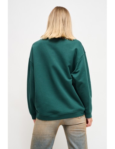 Katoenen sweater met sieradenbroches Maryley