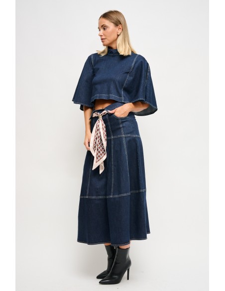 Denimrok met ceintuur Maryley