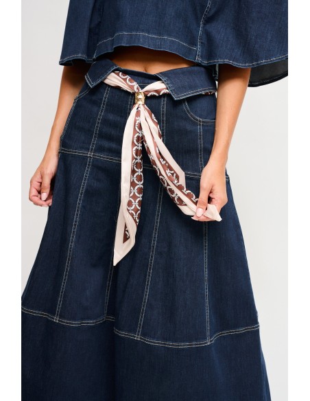 Denimrok met ceintuur Maryley