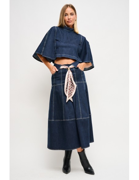 Denimrok met ceintuur Maryley