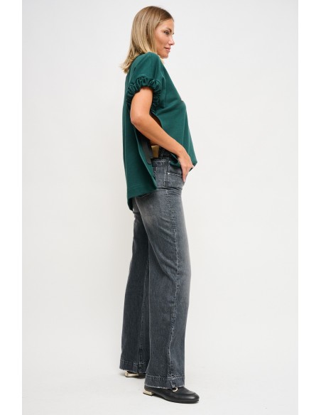 Jeans Atlanta met wijde pijpen, model Maryley
