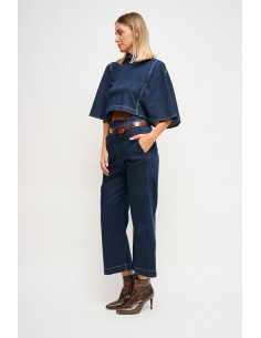 High-waistjeans met riem van Maryley 2
