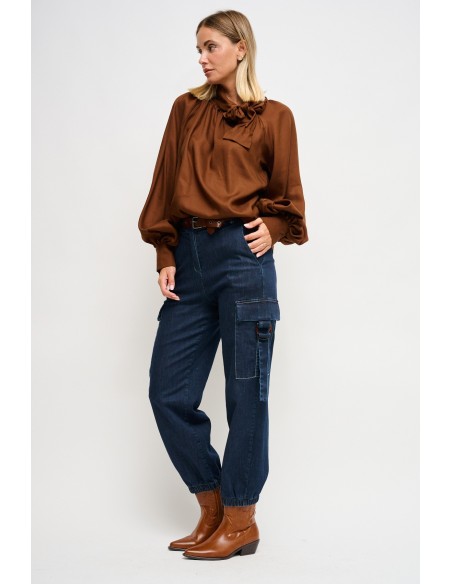 Cargojeans met riem Maryley