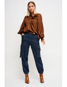 Cargojeans met riem Maryley