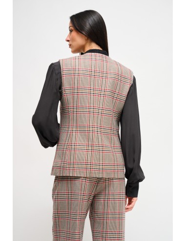Geruit gilet Maryley