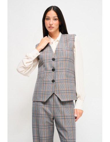 Geruit gilet Maryley